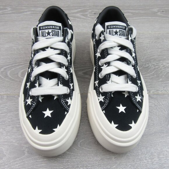 Converse CTAS Cruise Archive Stars OX Women's Size 8 Black Shoes NEW - Picture 6 of 14